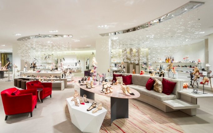 WOMEN'S 10022-SHOE SALON ON 2, at Saks in Toronto. Image VIA SAKS