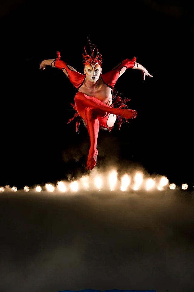 Red Bird from Mystère. Photo: Cirque du Soleil/Richard Termine