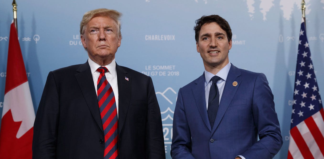 U.S. President Donald Trump left the recent G7 summit in a fury about Justin Trudeau and vowing an escalated trade war. Canadians are responding by going Trump-free at the grocery stores – but it will likely be short-lived. (AP Photo/Evan Vucci)