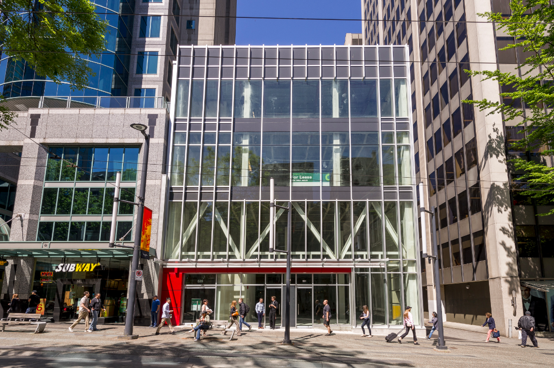 533 Granville Street, the future home of Zaatar y Ziet and Shanghai Baixin. Photo: CBRE