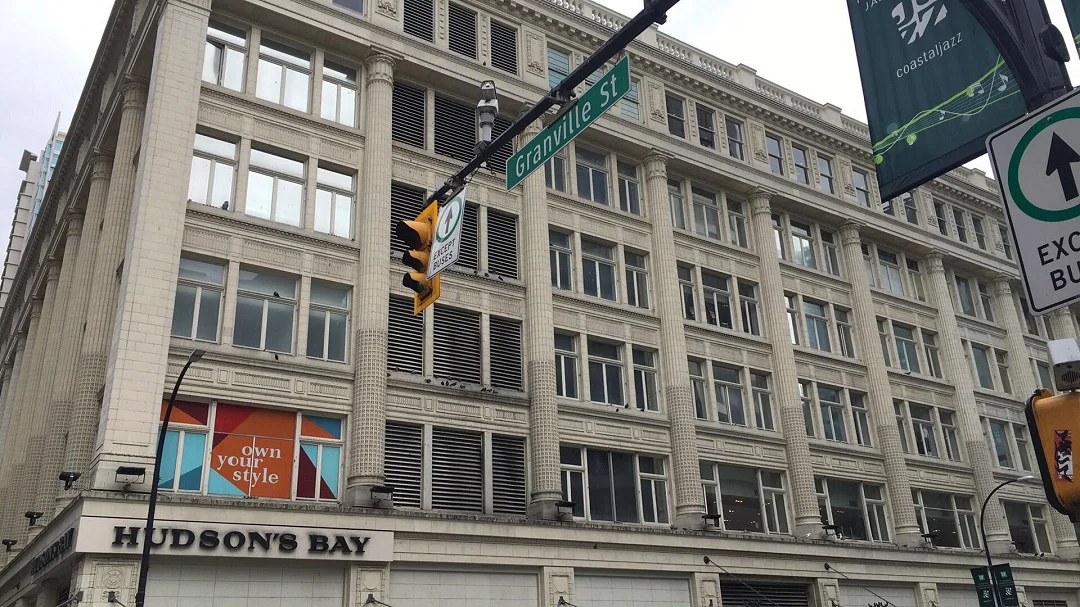 Hudsons Bay on Granville Street. Photo: Lee Rivett