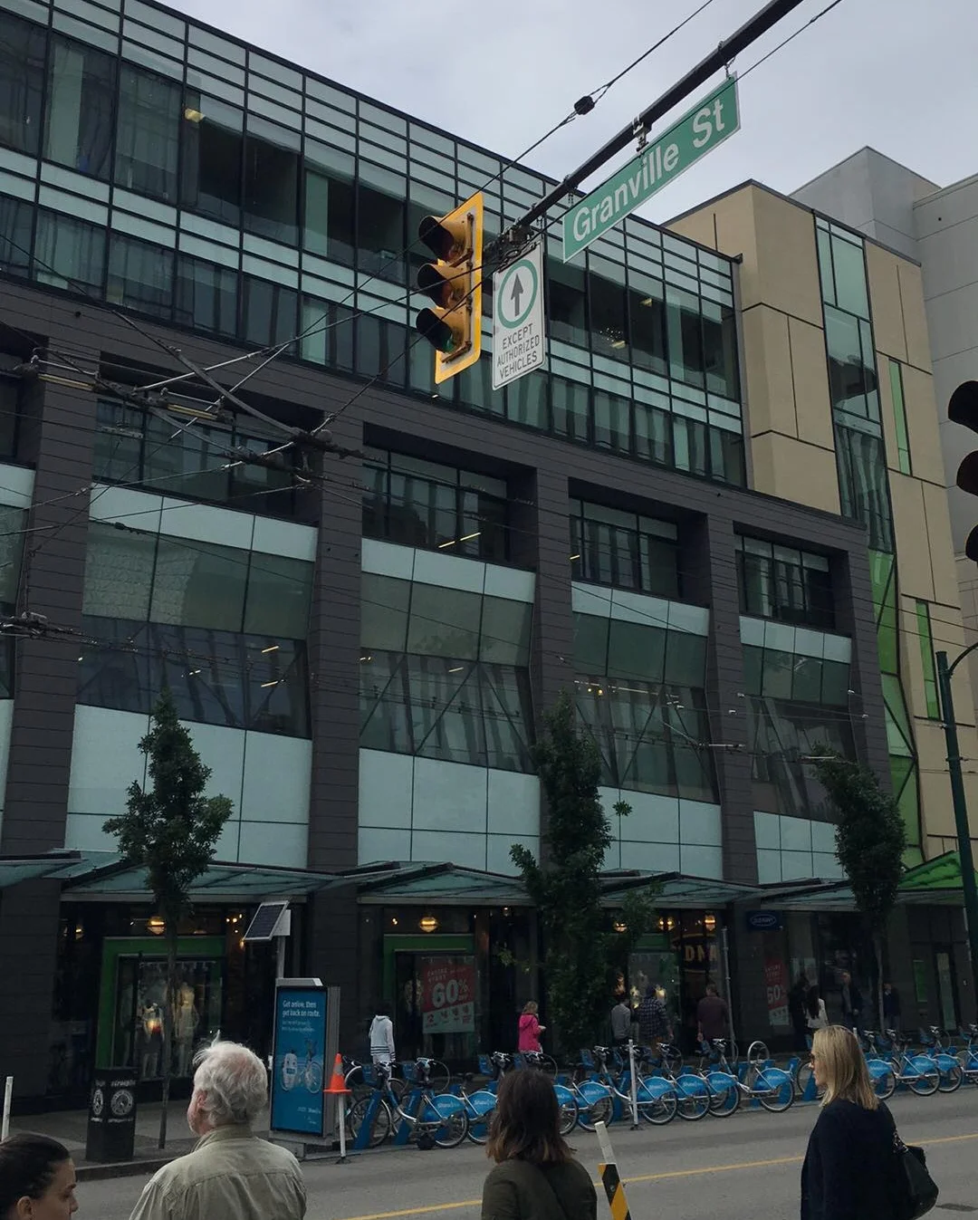 Old Navy at Granville Street and Robson Street (across from Nordstrom). Photo: Lee Rivett
