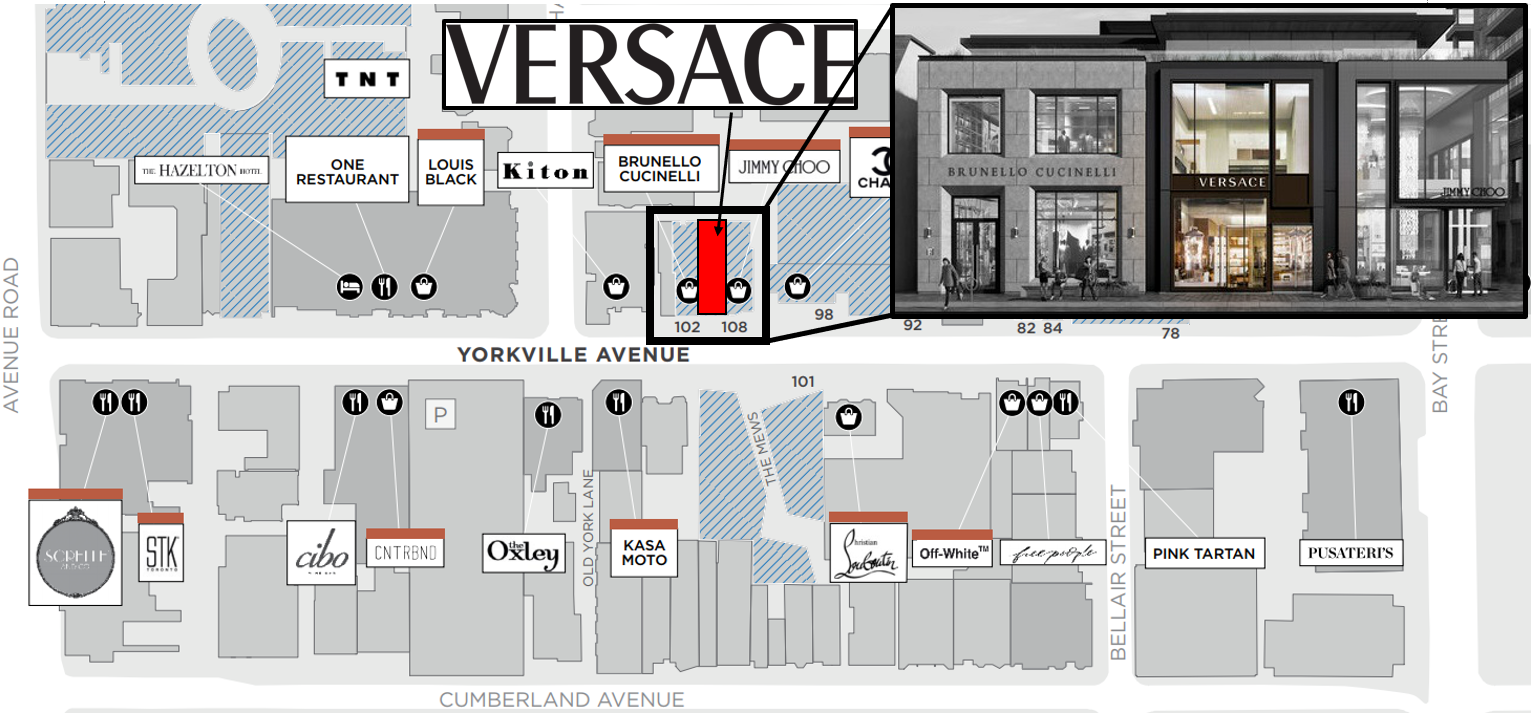 Versace to Open 2Level Canadian Flagship in Yorkville [Renderings]