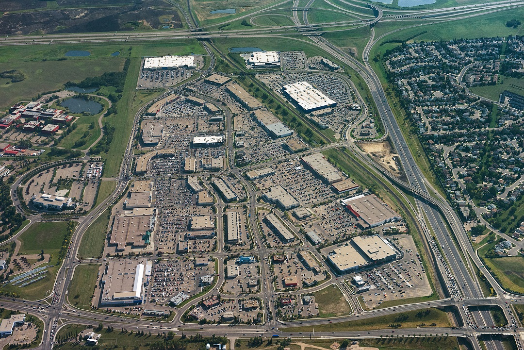 Aerial view of South Edmonton Common