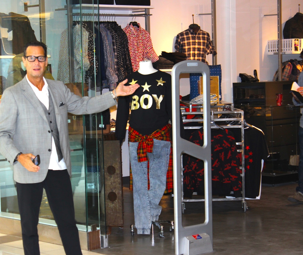 David Goldman in front of Guildford Store