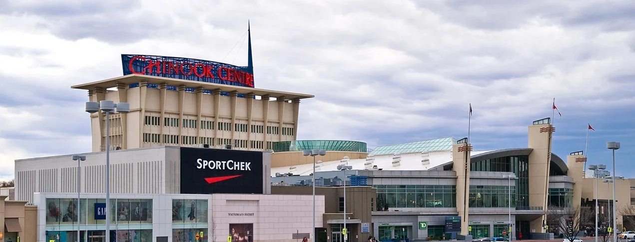 Above: CF Chinook Centre in Calgary. Below: Canada Goose 
