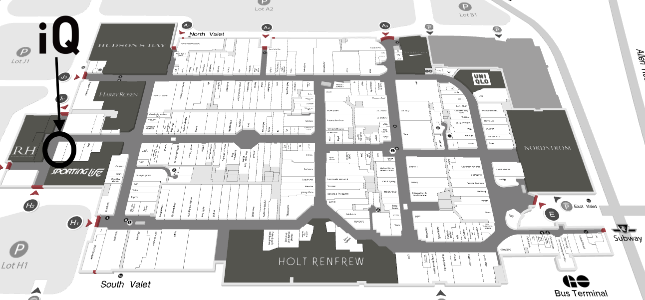 Click for interactive Yorkdale Mall Map