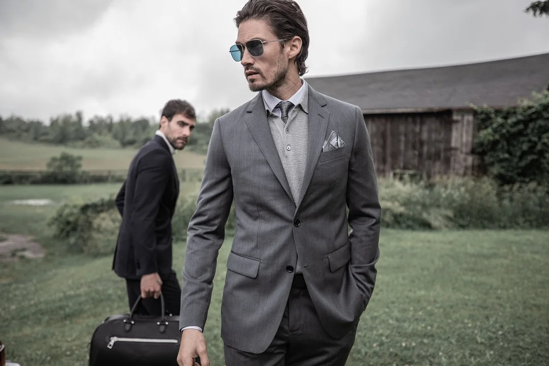 Hereford Cavalry Twill Charcoal Suit
