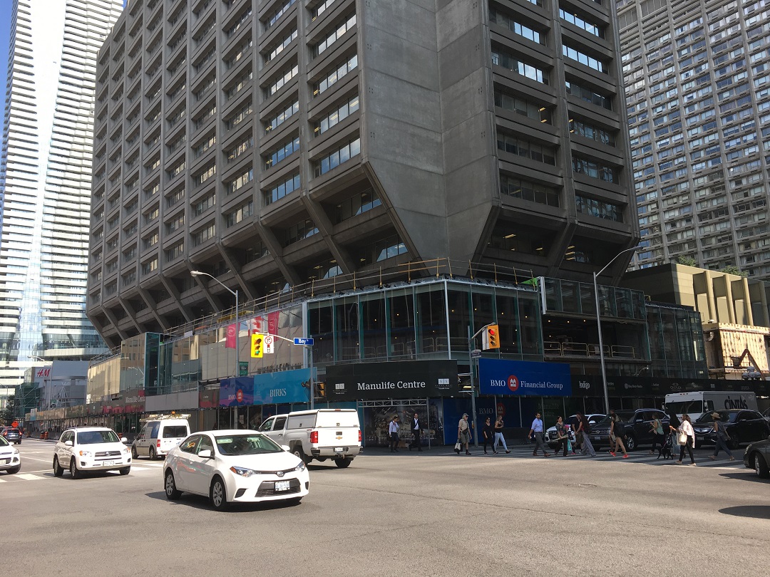 Manulife Centre on August 15, 2018. Photo: Craig Patterson
