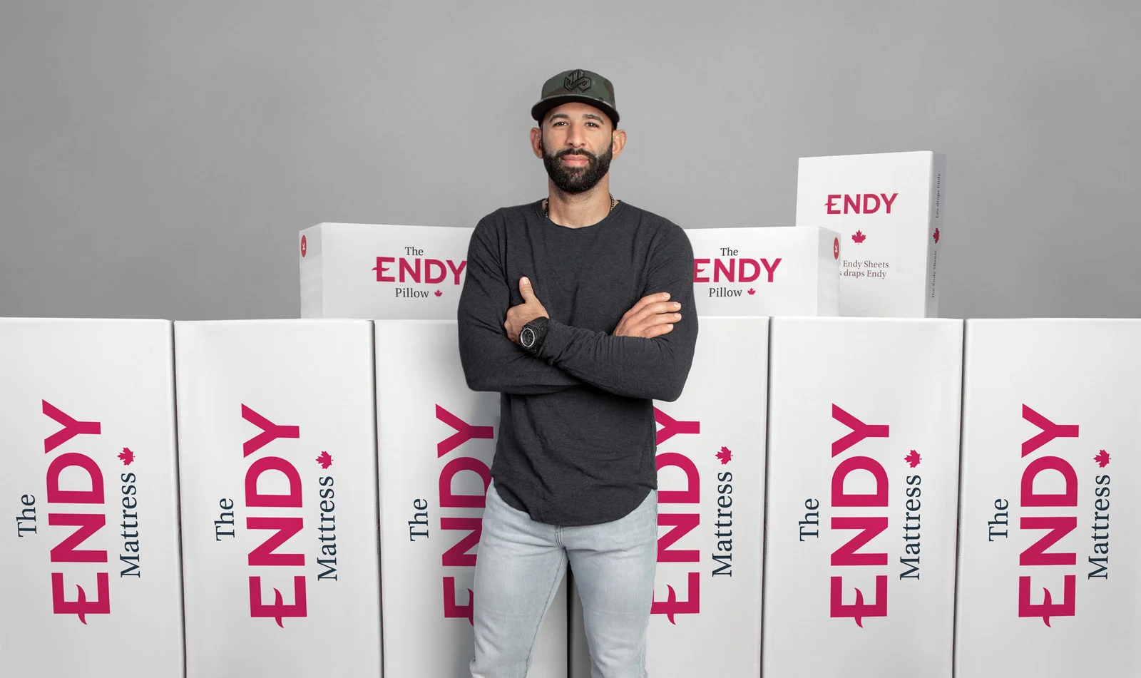 Iconic athlete and former Toronto Blue Jays star Jose Bautista joins Endy, Canada's leading online mattress brand, as investor. (CNW Group/Endy)
