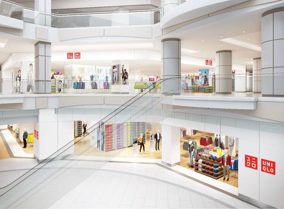 Rendering of Metrotown (Burnaby, BC) Expansion. Photo: Uniqlo