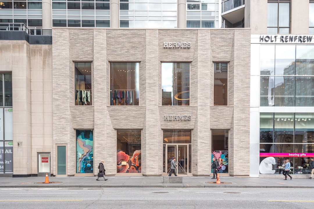 Hermes opened a large flagship in November of 2017. Image: Gensler .
