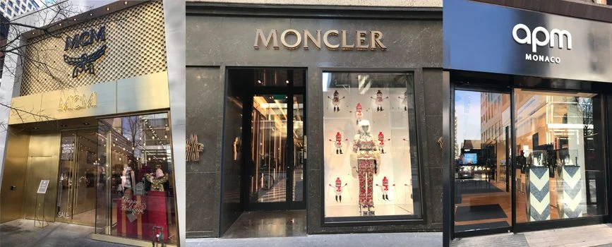 NOtable tenants nearby: MCM, Moncler, ApM Monaco and Cartier, among others. Photo above: Bloor-Yorkville.com, Photo below: Gensler
