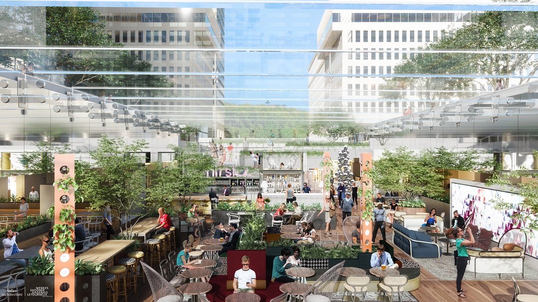 central garden Rendering. Rendering: Sid Lee Architecture/Supplied