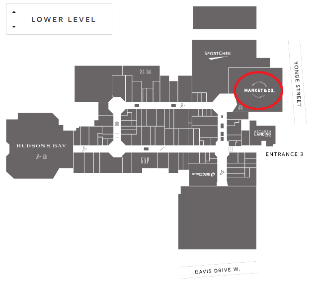 Upper Canada Mall Map