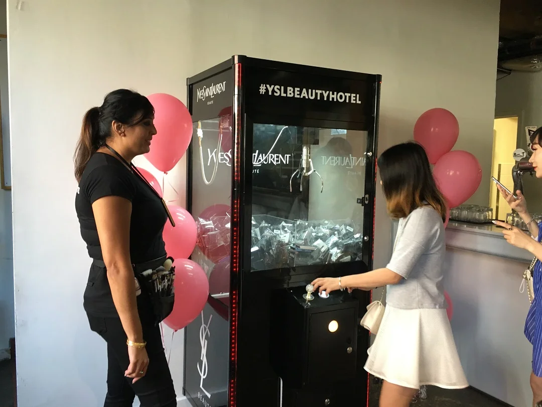 YSL crane game. Photo: Craig Patterson
