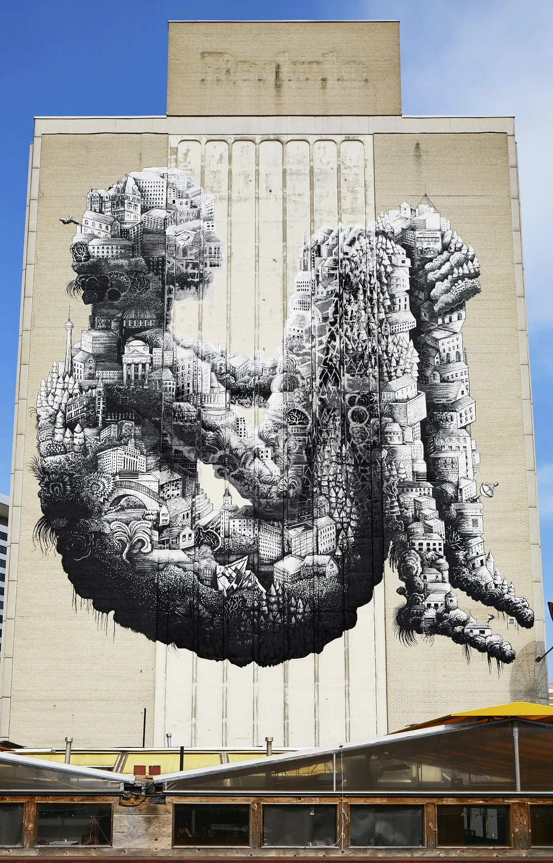 Phlegm Mural. Photos (above and Below): kg&amp;a