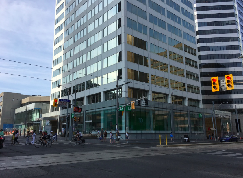 Current northeast corner of Yonge and St. Clair. PHoto: Craig Patterson