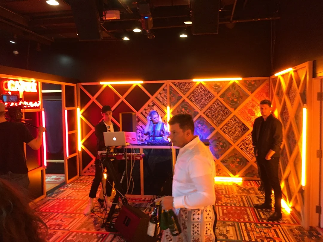 DJ in the ‘club’ area.