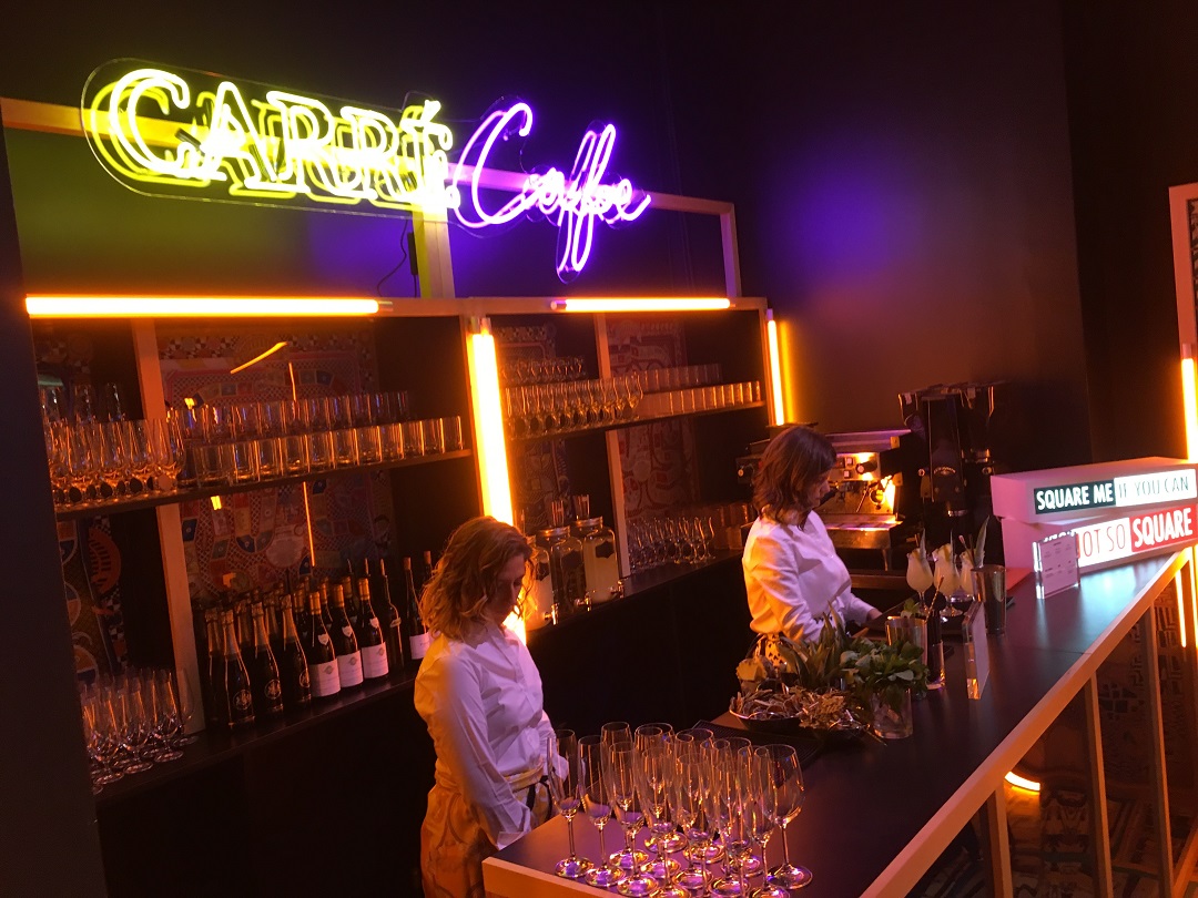 Complimentary coffee will be available throughout the activation.