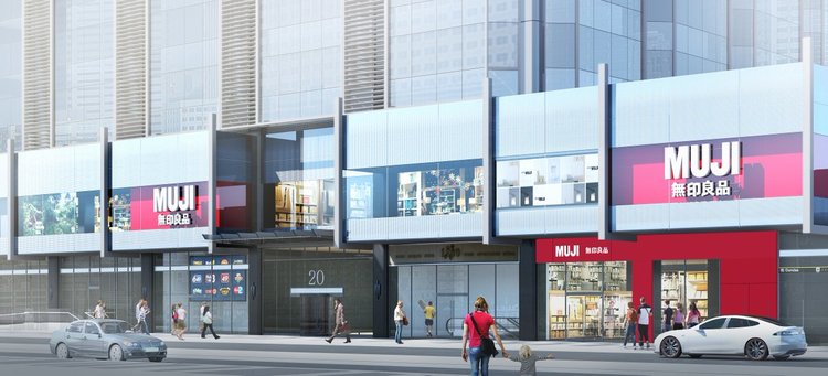 The expanded downtown Toronto flagship at 20 Dundas St. W. will become Muji’s largest store outside of Asia when it re-opens this fall. Rendering; Muji