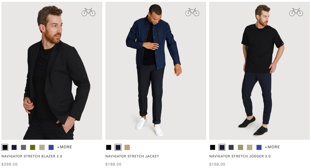 Screen shot from Kit and Ace website