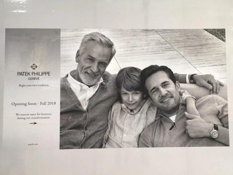 Patek Philippe Construction Signage. Photo: Lee rivett