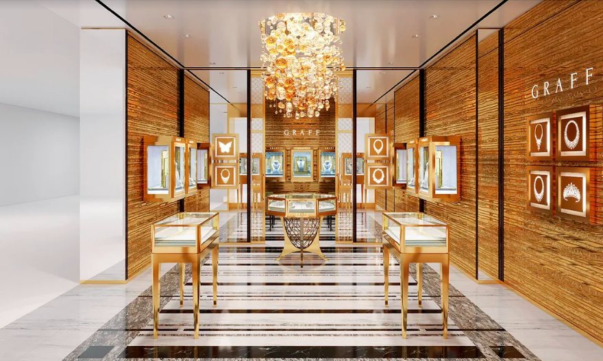 Rendering of the Vancouver Salon, provided by Graff