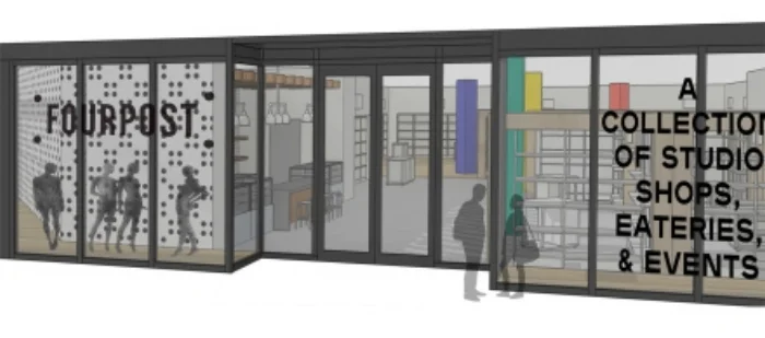Rendering of the Minneapolis Fourpost space which formerly housed a J.Crew store.