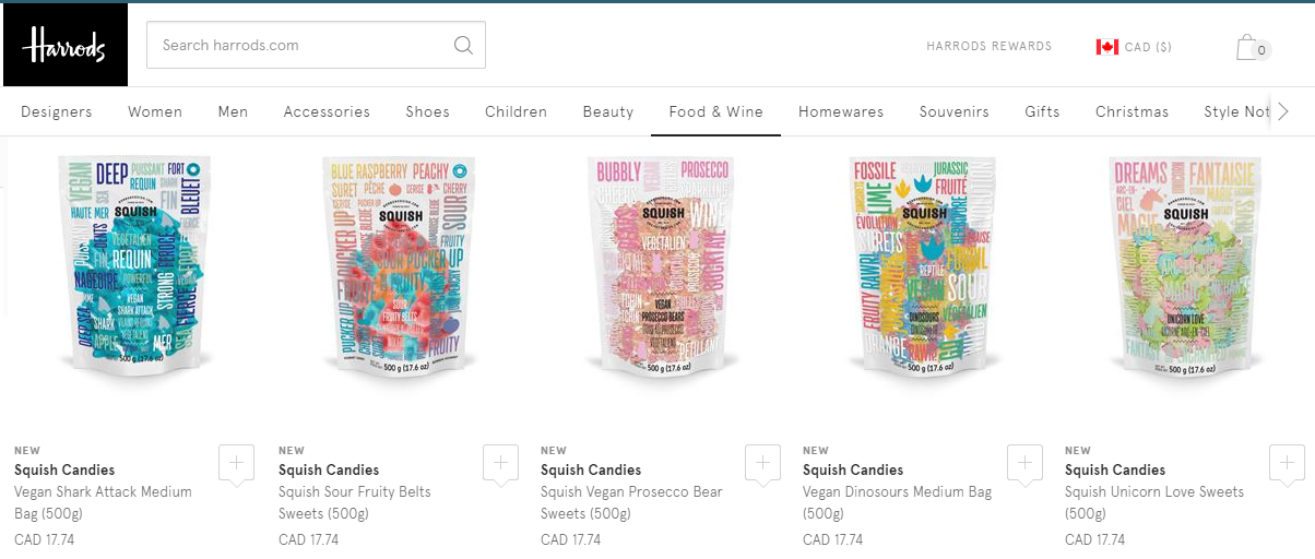Squish Candy available at Harrods.com