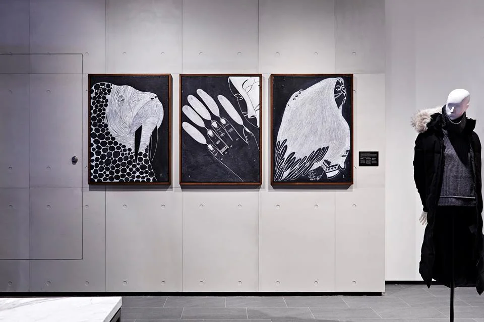 In-store artwork. Photo: Canada Goose