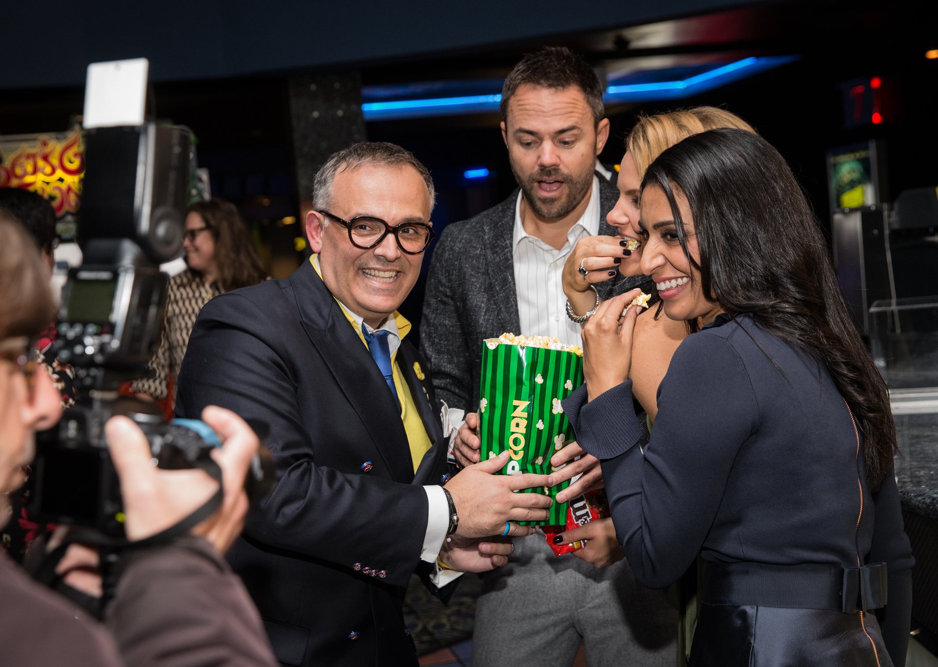 Vice Guzzo and the other Dragons. Photo: Cinemas Guzzo Facebook