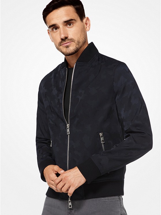 Camouflage Nylon and Wool Bomber Jacket. Photo: Michael Kors Website