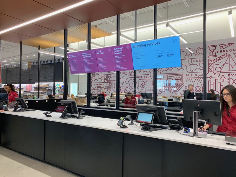 Solution Shop at the new concept Bureau en Gros store in Kirkland, Quebec. Photo: Newswire/Staples