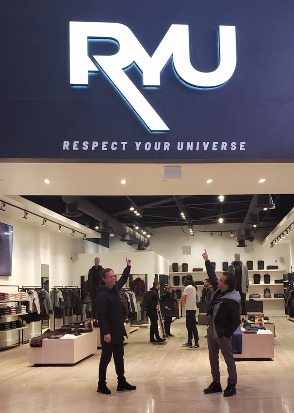 Marcelo Leone, left and Cesare Fazari, right, at the new store. PHoto: Cesare Fazari