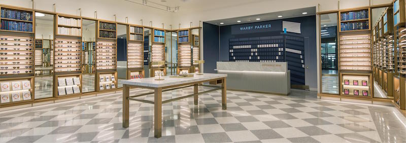 Inside a Warby Parker Store. Photo: Warby Parker