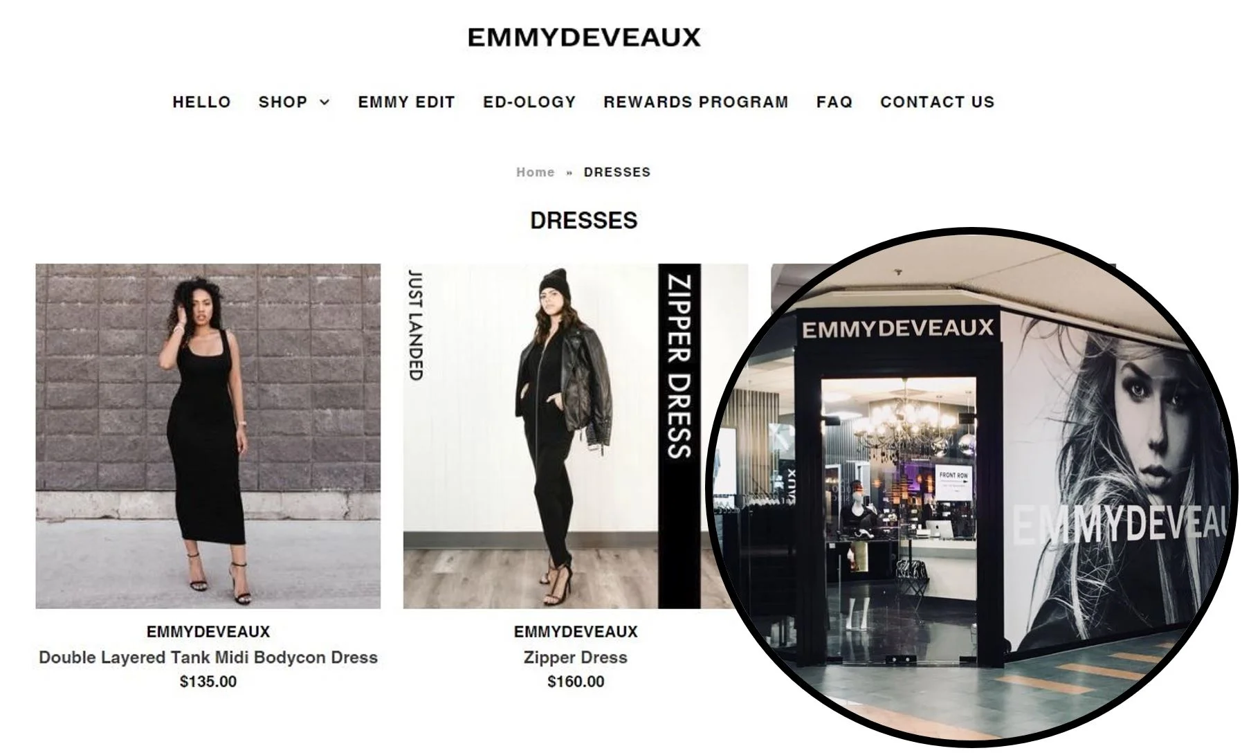 EMMYDEVEAUX Website    (Click) and Edmonton City Centre East location (Brick) in Edmonton, AB. The store has since moved into ‘the building’ at 6924 104 Street and some are saying it could be the ‘next lululemon’.