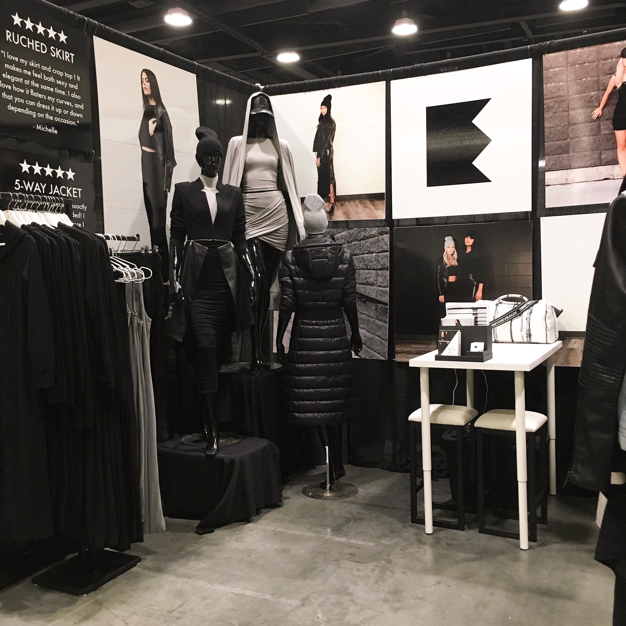 EMMYDEVEAUX DISPLAY AT KNOWSHOW IN VANCOUVER ON JANUARY 16, 2019.
