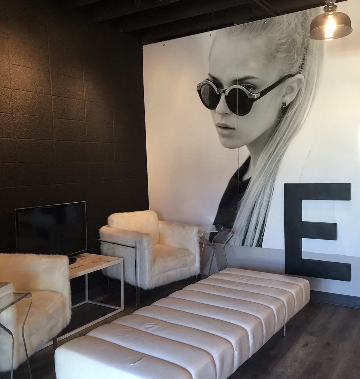 A SEATING AREA IN EMMYDEVEAUX’S NEW STOREFRONT.