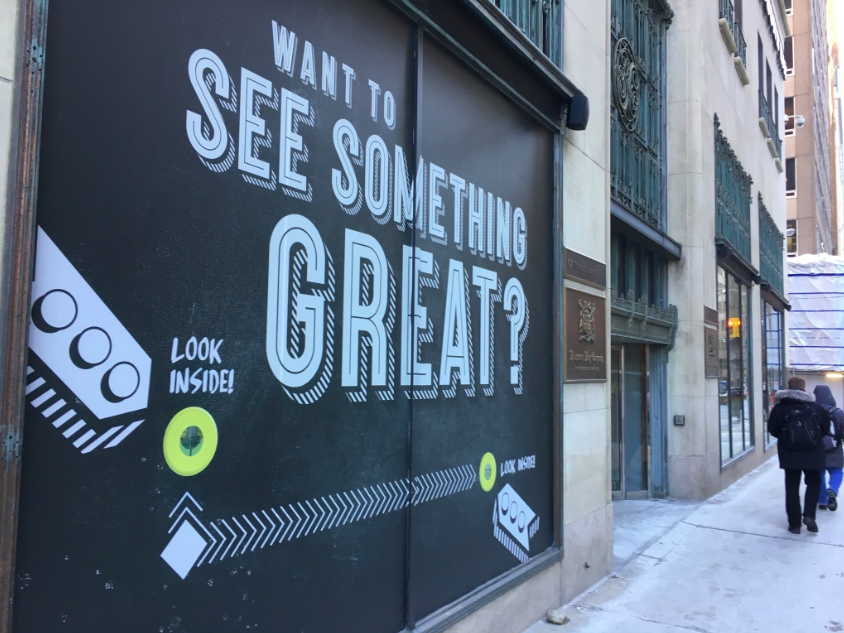  Street level windows on Bay Street advertising for The 7. Image: Craig Patterson  