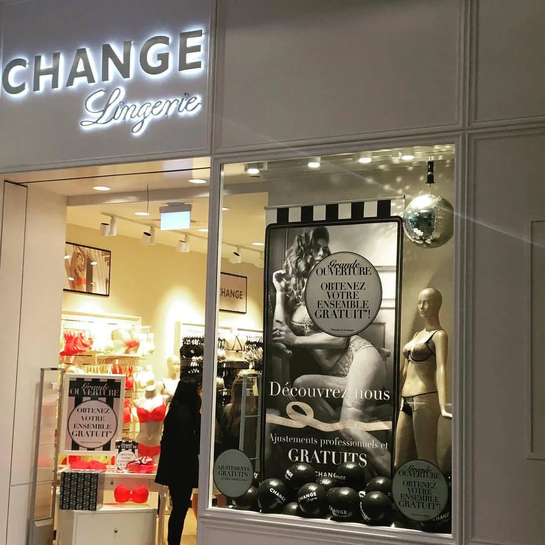 CF Carrefour Laval Location. Photo: CHANGE Lingerie Facebook