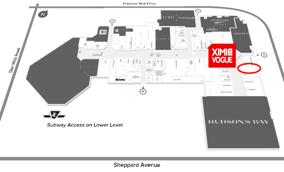 Click Image for interactive CF Fairview Mall Floor Plan