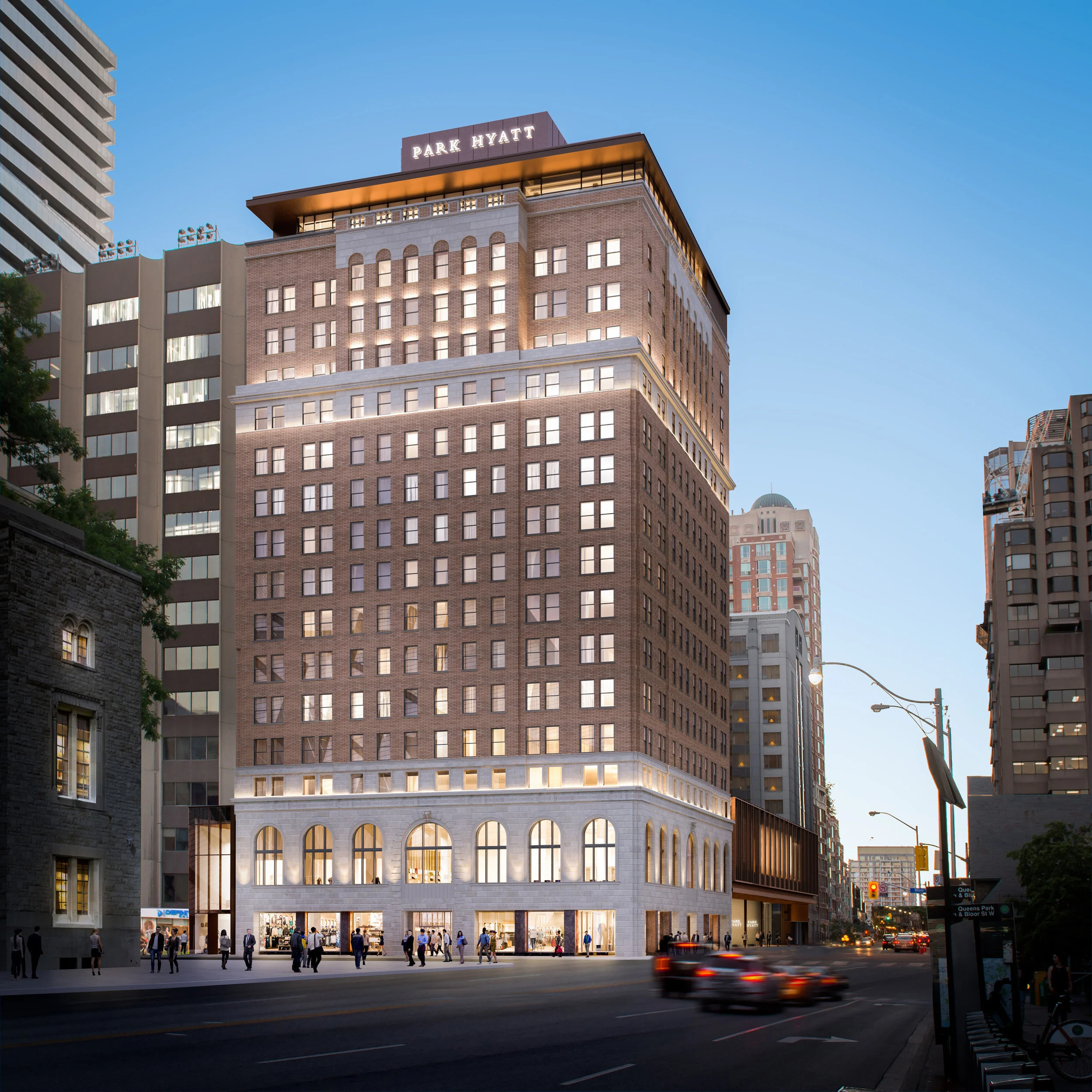 Rendering of the updated south tower at the new Park Hyatt. Image: Oxford PRoperties
