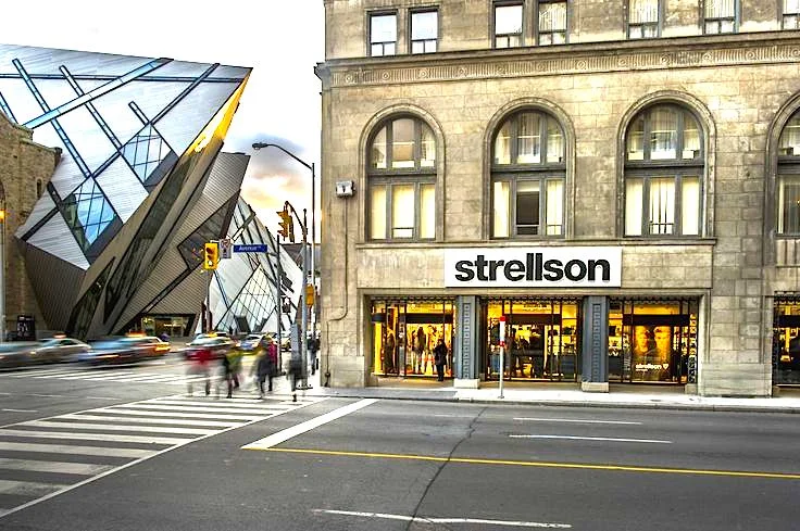 Upscale menswear retailer Strellson once occupied the retail space at the northeast corner of Bloor St. W. and Avenue road. Image: Strellson