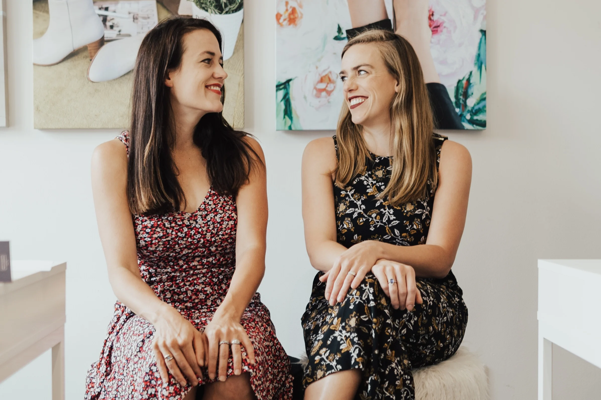 SISTERS AND CO-FOUNDERS OF POPPY BARLEY Justine (LEft) and Kendall (right) barber photo: poppy barley