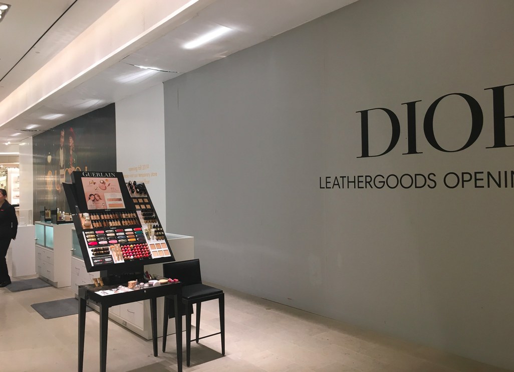 Coming soon: New Gucci and Dior accessory shops. PHoto: Retail Insider