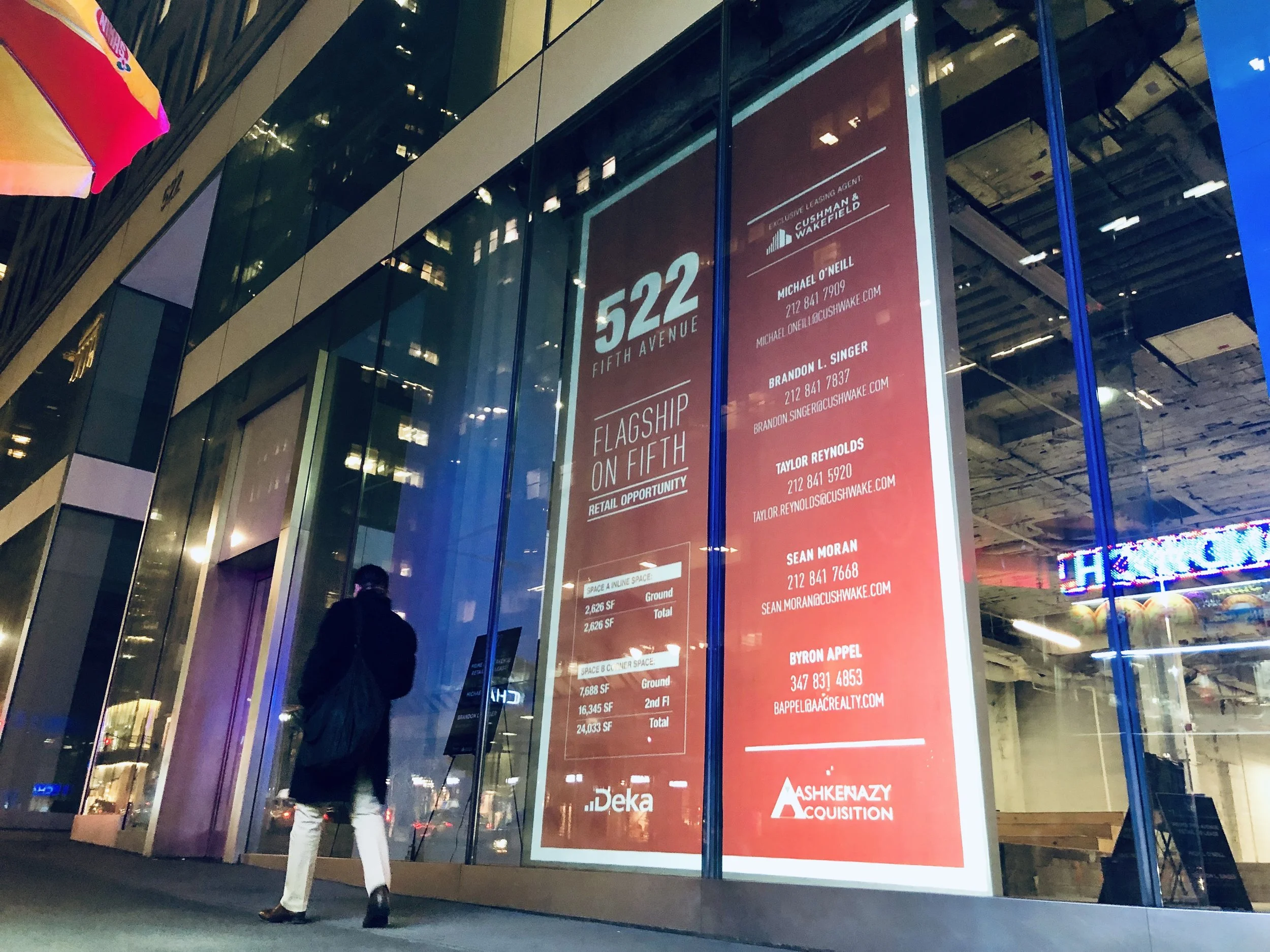 PROJECT FOR CUSHMAN &amp; WAKEFIELD ON 5TH AVENUE IN NEW YORK CITY PHOTO: FRONTRUNNER TECHNOLOGIES