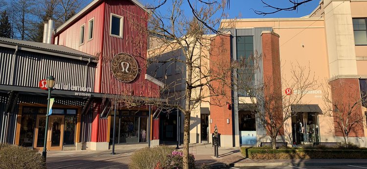  Lululemon (left) and newly opened Lululemon Mens (right) within The Village at Park Royal 