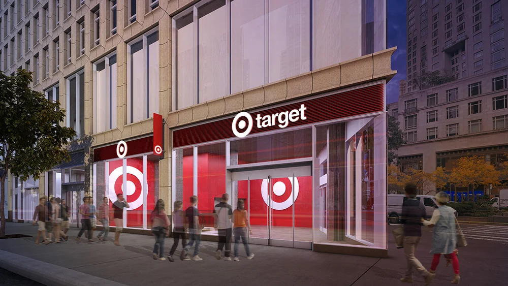 PROPOSED TARGET STORE FOR COLUMBUS CIRCLE IN NEW YORK CITY RENDERING: TARGET
