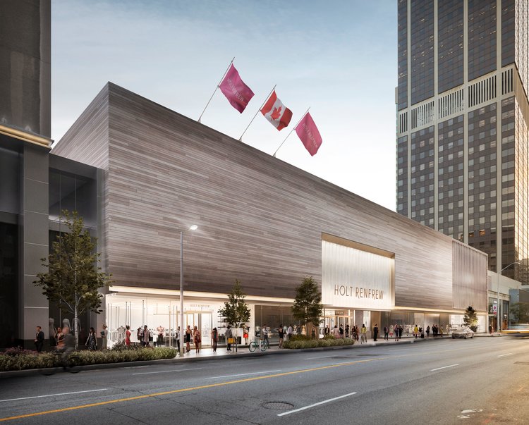 HOLT RENFREW BLOOR’S UPDATED FACADE RENDERING: GENSLER